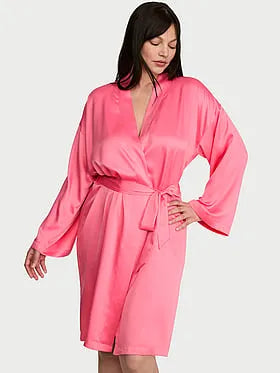 Signature Satin Midi Robe