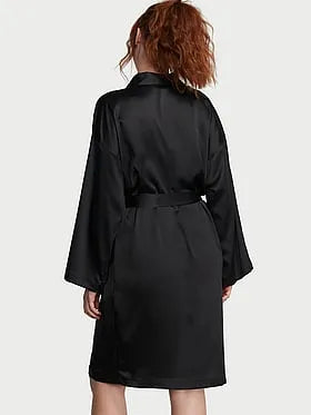 Signature Satin Midi Robe