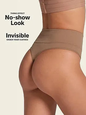 Moderate Compression High-Waisted Shaper Thong Panty