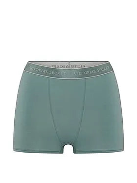Logo Cotton High-Waist Boyshort Panty