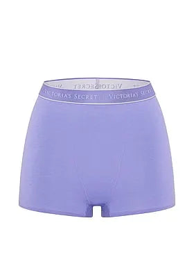 Logo Cotton High-Waist Boyshort Panty