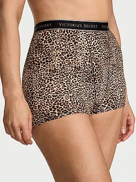 Logo Cotton High-Waist Boyshort Panty