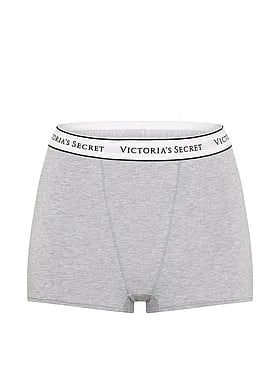 Logo Cotton High-Waist Boyshort Panty