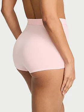 Logo Cotton High-Waist Boyshort Panty