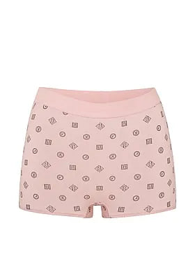 Logo Cotton High-Waist Boyshort Panty