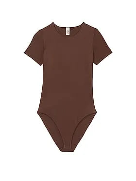 Bodywear by Victoria with FeatherSoftâ¢ Innovation Short-Sleeve Bodysuit