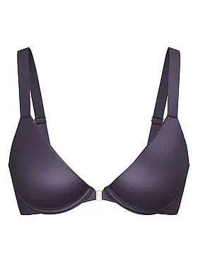 Smooth Lightly Lined Front-Close Full-Coverage Bra