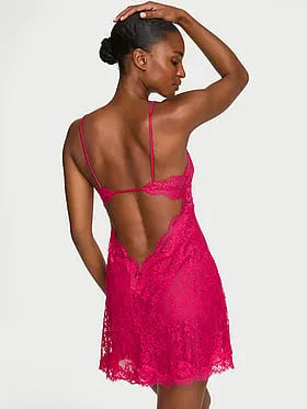 Twinkle Strap Lace Mini Slip Dress