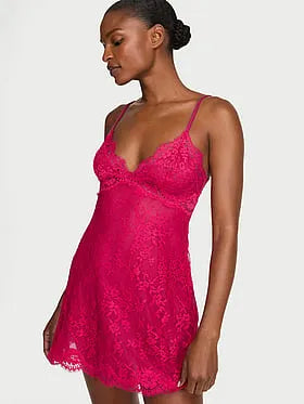 Twinkle Strap Lace Mini Slip Dress