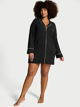 SoSoftâ¢ Modal Button-Front Sleepshirt