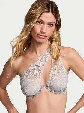 Twinkle Lace One-Shoulder Monowire Bra