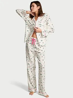 Flannel Long Pajama Set