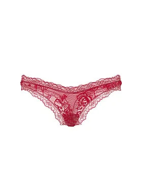Rose Lace High-Leg Thong Panty