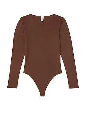 Bodywear by Victoria with FeatherSoftâ¢ Innovation Long-Sleeve Bodysuit