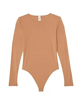 Bodywear by Victoria with FeatherSoftâ¢ Innovation Long-Sleeve Bodysuit
