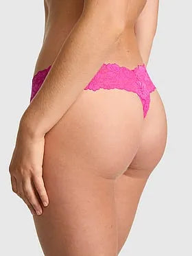 PINK Winkâ¢ Lace Thong Panty