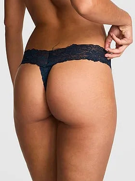 PINK Winkâ¢ Lace Thong Panty