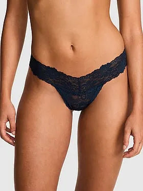 PINK Winkâ¢ Lace Thong Panty