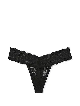 PINK Winkâ¢ Lace Thong Panty