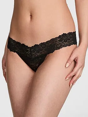 PINK Winkâ¢ Lace Thong Panty