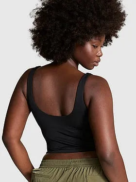 Soft Seamless Notched Tank Top