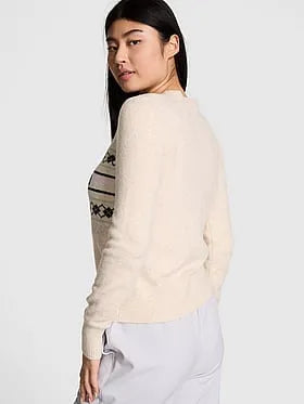 Collegiate Knit Crewneck Sweater