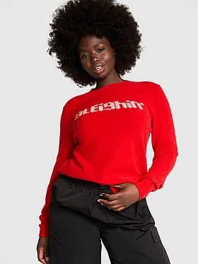 Collegiate Knit Crewneck Sweater