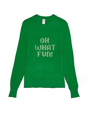 Collegiate Knit Crewneck Sweater