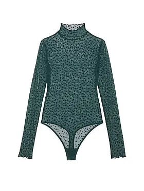 PINK Winkâ¢ Starchaser Mesh Long-Sleeve Bodysuit
