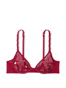 Red Rose Peekaboo Bra