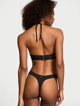 Cinched Thong Bikini Bottom