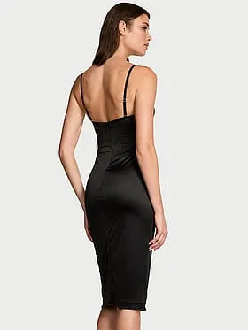 SoSleekâ¢ Balconette Midi Slip Dress