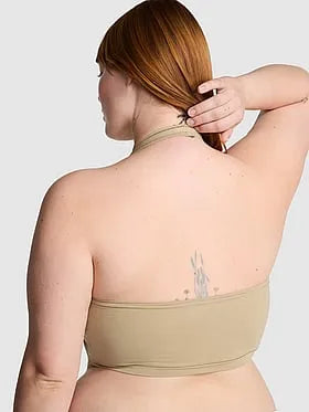 PINK Base Stretchâ¢ Halter Bra Top