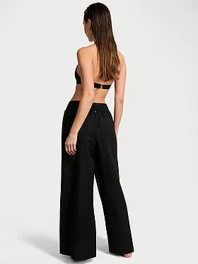 Beachwear Linen Wide-Leg Pants