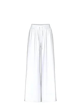 Beachwear Linen Wide-Leg Pants