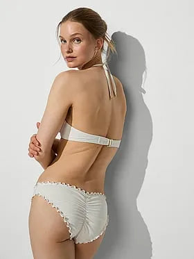 Ruched Cheeky Bikini Bottom