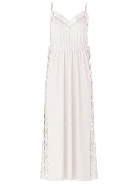 SoSoftâ¢ Modal Ribbed Lace-Trim Long Slip Dress