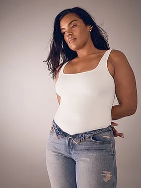 Bodywear by Victoria's Secret with FeatherSoftâ¢ Innovation Square-Neck Tank Bodysuit