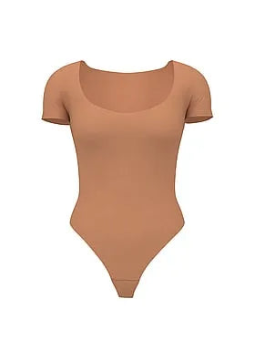 Bodywear by Victoria with FeatherSoftâ¢ Innovation Square-Neck Bodysuit