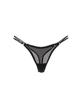 Logo Mesh Strappy Micro Thong Panty