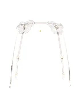 Peony Embroidery Garter Belt