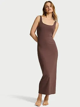 Shapewear by Victoria Smoothing Rib Tank Maxi Dress