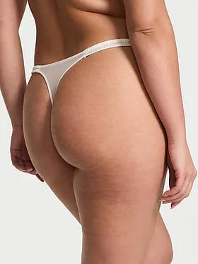 Peony Embroidery Strappy Thong Panty