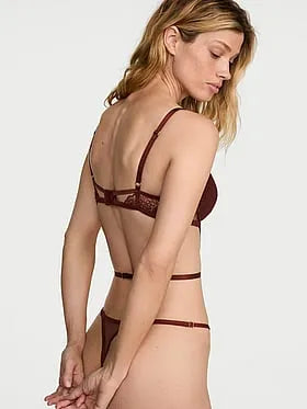 Rose Lace Lightly Lined Strappy Teddy