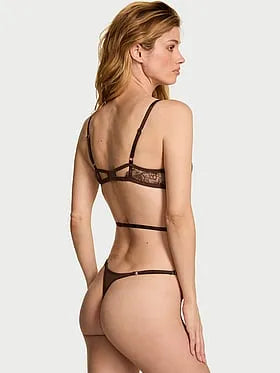 Rose Lace Lightly Lined Strappy Teddy