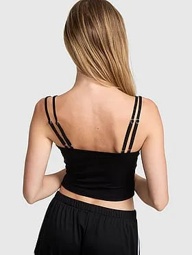 Varsity Mesh Layered Tank Top
