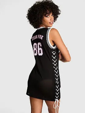 Varsity Lace-Up Dress