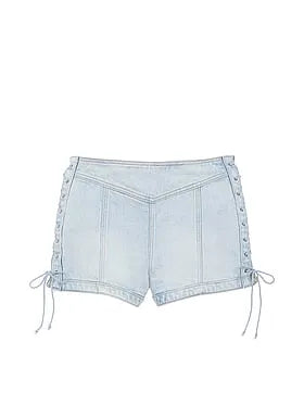 Denim by PINK Side Lace-Up Shorts