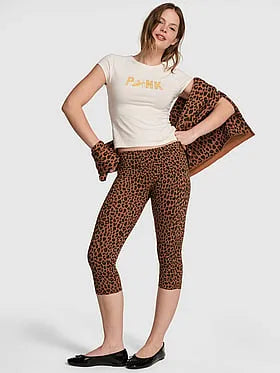 All-Day Cottonâ¢ Foldover Capri Leggings