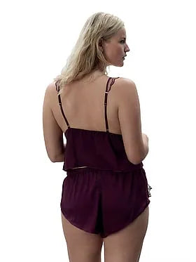 Marabel Luxury Satin Cami and Short Set